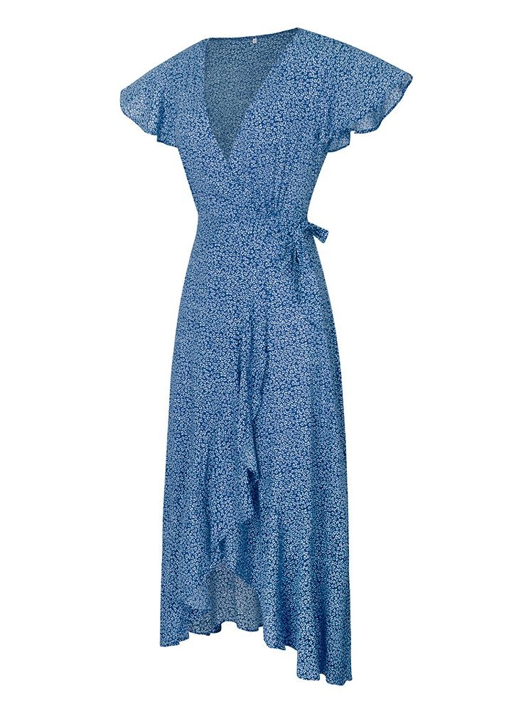 Loquat Summer Women's Casual Holiday Dress  Blue  - Image 2