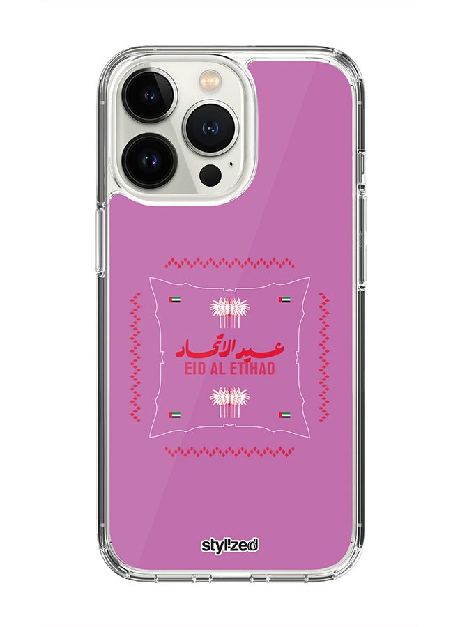 Stylizedd Classic Clear For iPhone 15 Pro, Hybrid Soft Case Flexible Edges Anti Drop TPU PC Gel Thin Transparent Cover [ Designed for iPhone 15 Pro ]- Purple