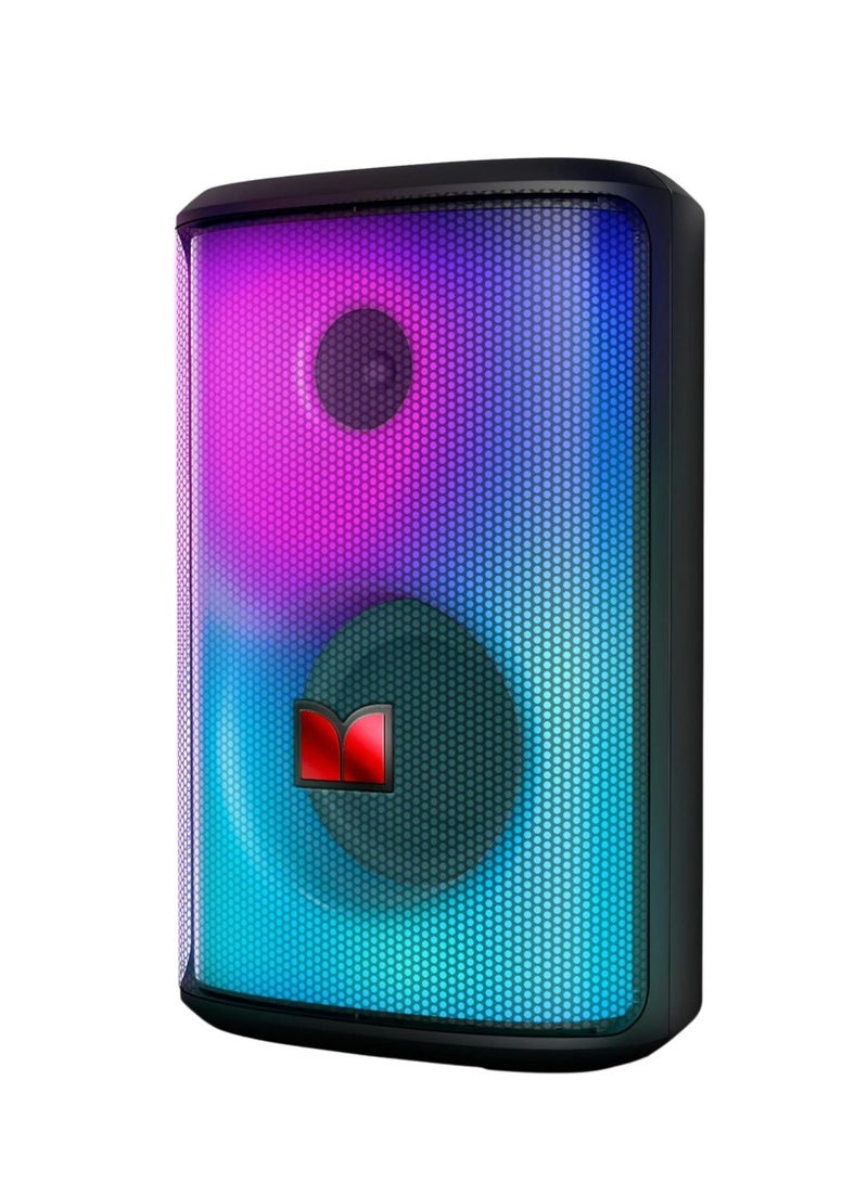 مونستر مكبر صوت سباركل لاود بتقنية البلوتوث 80 وات، مكبر صوت للحفلات بصوت قوي وباس ثقيل، شاشة كاملة، أضواء ملونة، وقت تشغيل 24 ساعة، تشغيل AUX وUSB، مكبر صوت محمول مقاوم للماء للمنزل الخارجي - Image 3