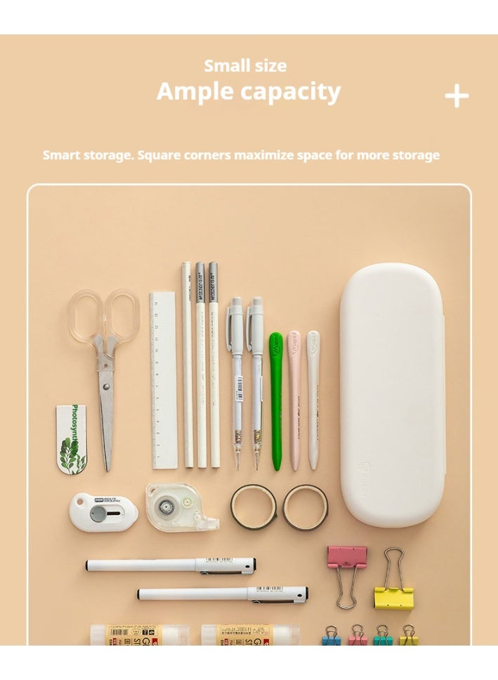 علبة أقلام لطيفة للطلاب، حقيبة أقلام بسعة كبيرة بطبقتين مع تصميم روبوت، حقيبة أقلام متعددة الاستخدامات مقاومة للماء للأطفال - Image 5