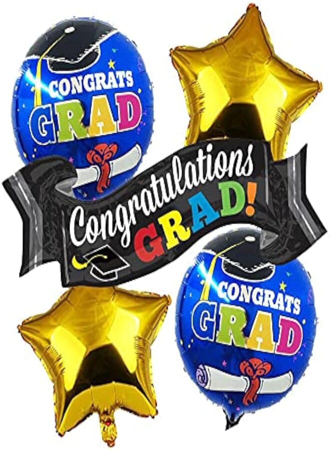 secret congrats grad balloon set
