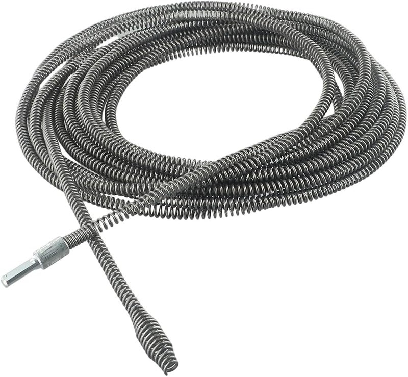 Electric Drain Cleaner Snake 10 Meters with Drill Adapter for Kitchen Bathroom Shower Drain Clog Removal - Image 2