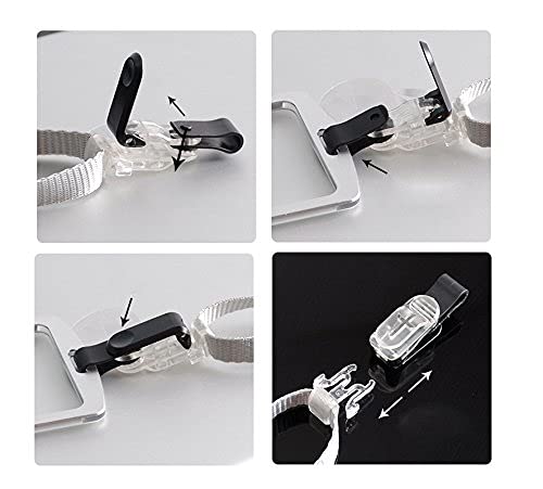 IVYRISE Aluminum Badge Holder with Detachable Neck Lanyard/Strap for ID Card, Working Card, Name Tag (Black) - Image 3
