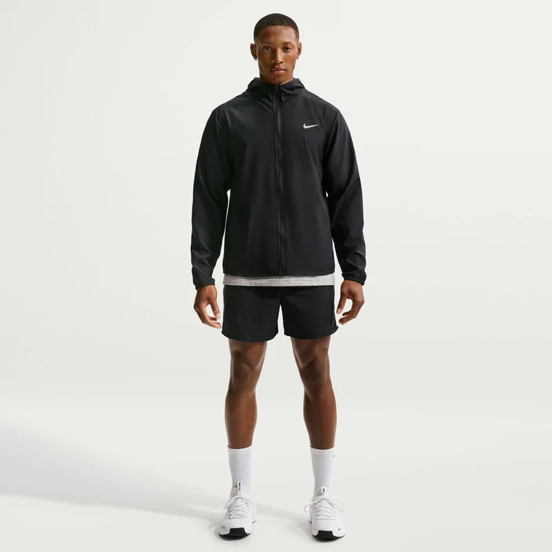 Nike Black Men's Form Dri-FIT Hooded Jacket for Men | Best Price UAE