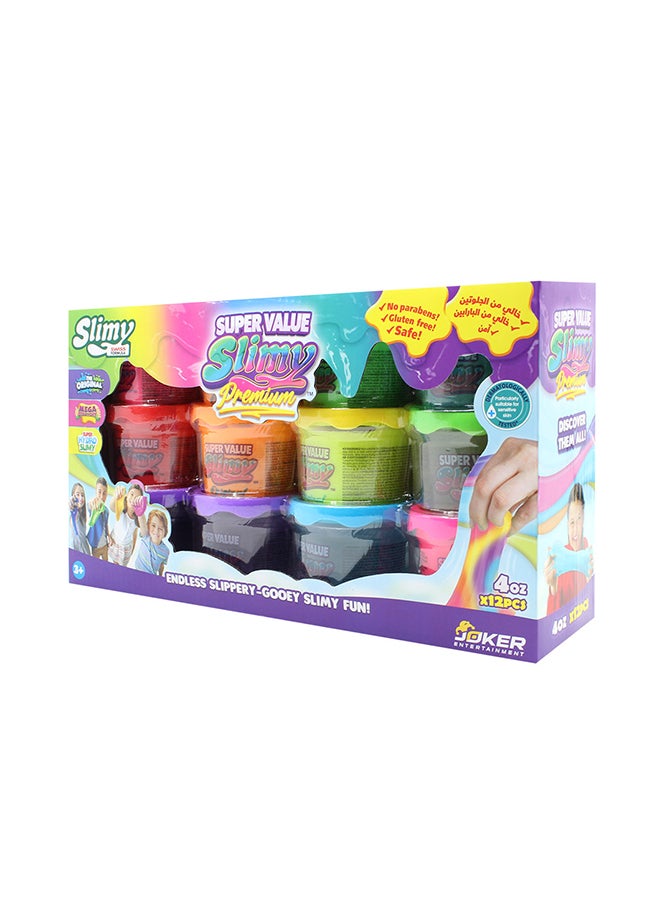Slimy Slimy Super Value Premium 12 Packs 4oz, 112 grams - Image 1