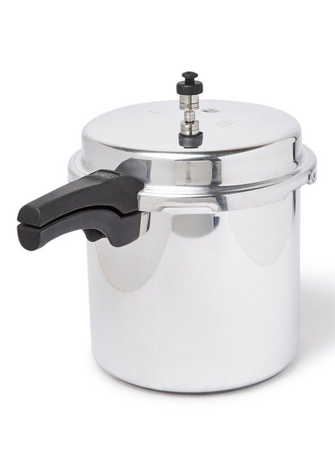 Easy Cook 12 LtrLiters Indian Aluminium Pressure Cooker - 12 Liter Capacity | Fast Cooking, Energy Efficient | Silver Silver  - Image 2