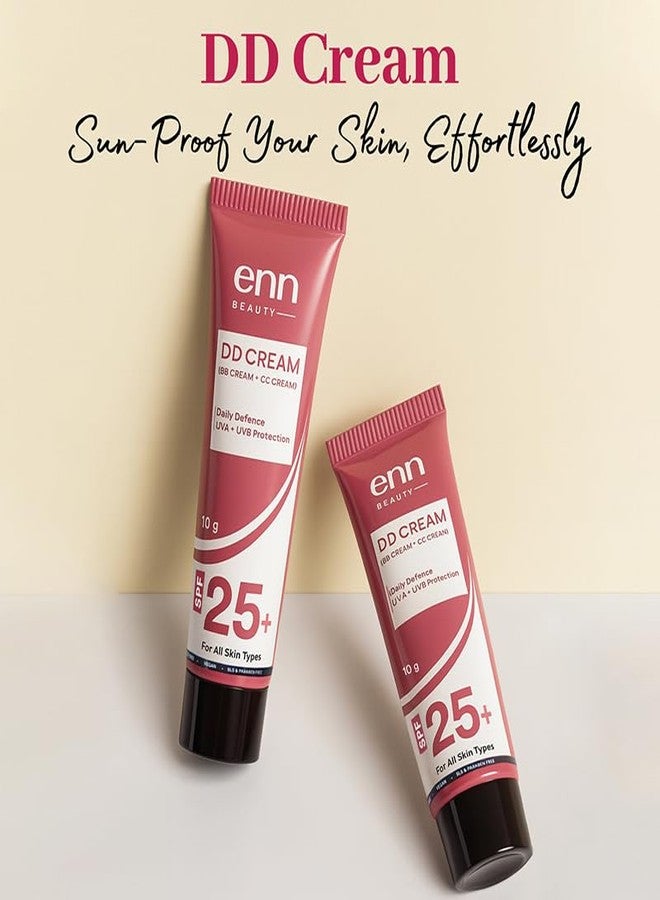إن كريم إي إن بيوتي دي دي بعامل حماية من الشمس 25+، خفيف الوزن وتغطية تدوم طويلاً، حماية يومية من الأشعة فوق البنفسجية UVA/UVB، 10 غرام - Image 2