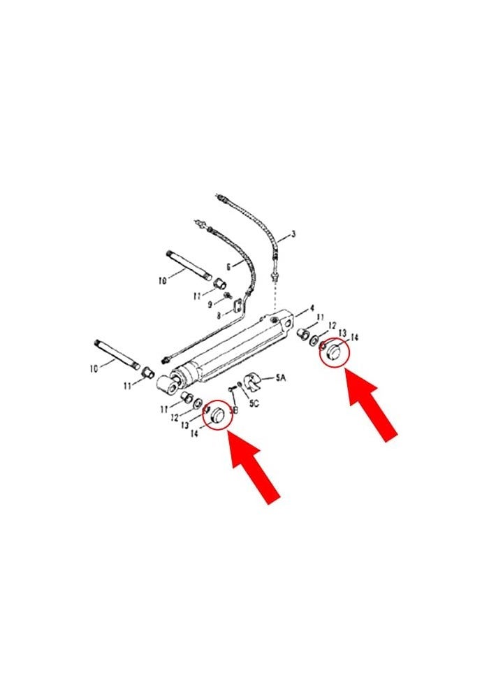 AA A.A Power Trim Cylinder Ram Cap Replacement for MerCruiser 1991-2002 Alpha I Gen II (2 Pack) - Image 4