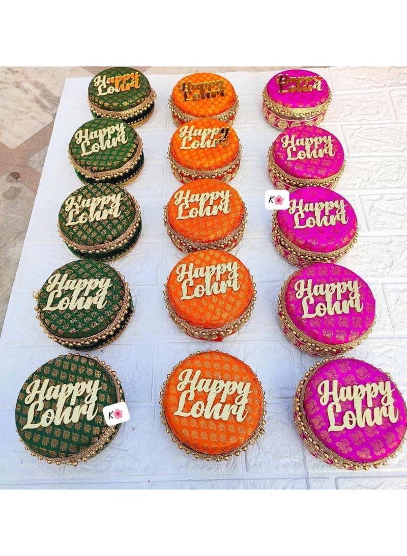 Lohri / Makar sankranti special boxes/ Happy Lohri Hampers / Steel boxes / colorful and vibrant
