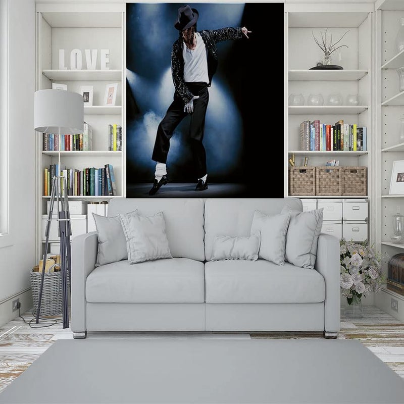 INFINITY INTERIORS | Waterproof Wall Stickers | Michael Jackson | PVC Self Adhesive Vinyl Wall Poster for Living Room, Hall, Play Room, Bedroom, Kitchen, Office (24x36 inch) - Image 1
