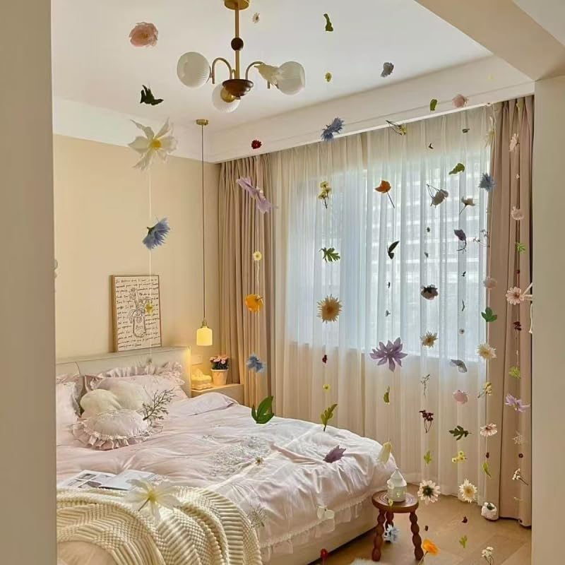 KASTWAVE 20 Pcs Artificial Flower Garlands, Hanging Wildflower Backdrop Decoration, Faux Silk Flower Vines for Wedding Arch, Garden Wall, and Party Floral Decor - Image 4