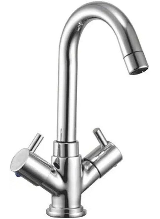 Jagger JAG217 Table Top Brass Centre Hole Basin Mixer for Bathroom Wash Basin, Perfect for Hot & Cold Water Both (Turbo) - Image 1