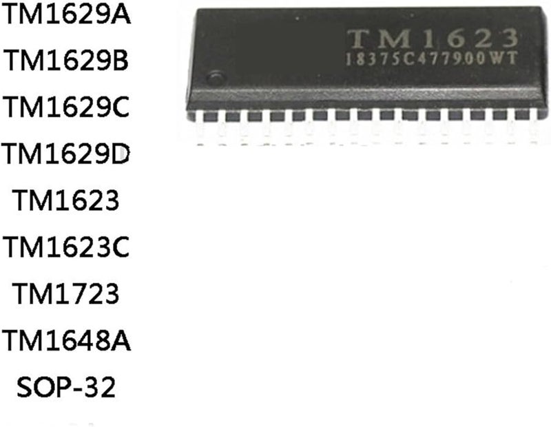 TM1623C IC Chip SOP 32 10 Pieces TM1629A TM1629B TM1629C TM1629D TM1623 TM1723 TM1648A - Image 3