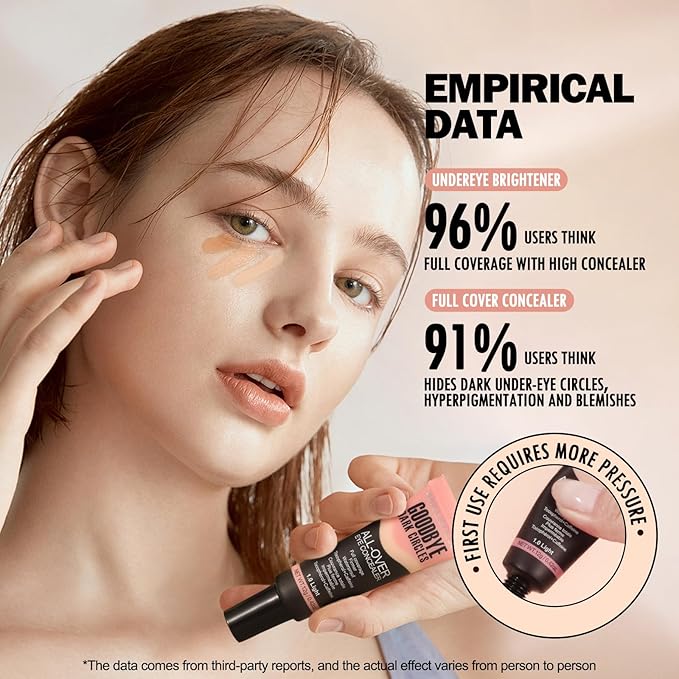 Anglicolor Liquid Concealer Concealer Full Coverage for Dark Circles Color Correcting LongLasting Hydrating Suitable for All Skin Types Vegan CrueltyFree 02Light Nude 12g