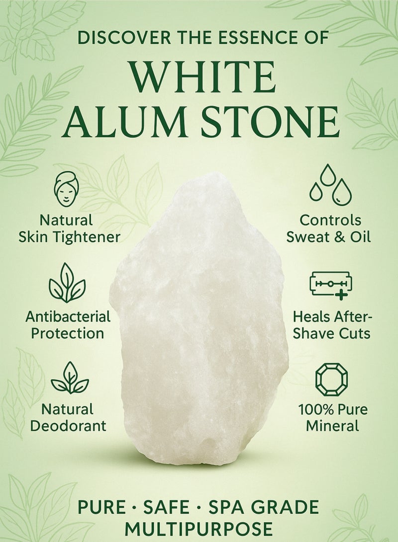 زهر حجر الشبة (حجر الشعب) كريستال طبيعي نقي 100% | شابا، فيتكاري، تاواس روك | جودة ممتازة - Image 5