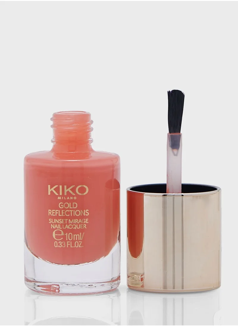 KIKO MILANO Sunrise Gold Nail Lacquer - Glitzy Gold