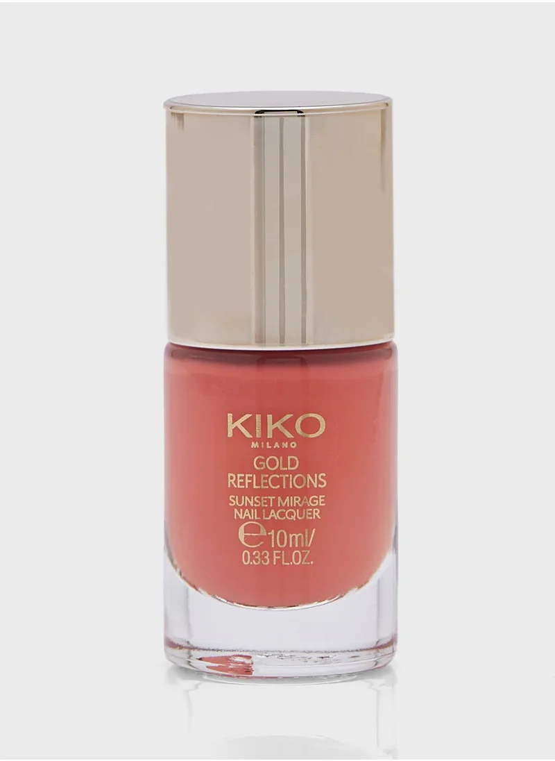 KIKO MILANO Sunrise Gold Nail Lacquer - Glitzy Gold