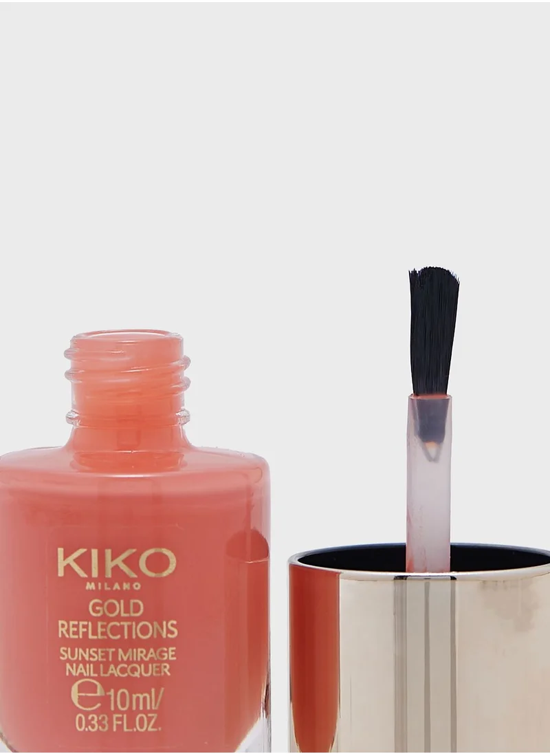 KIKO MILANO Sunrise Gold Nail Lacquer - Glitzy Gold