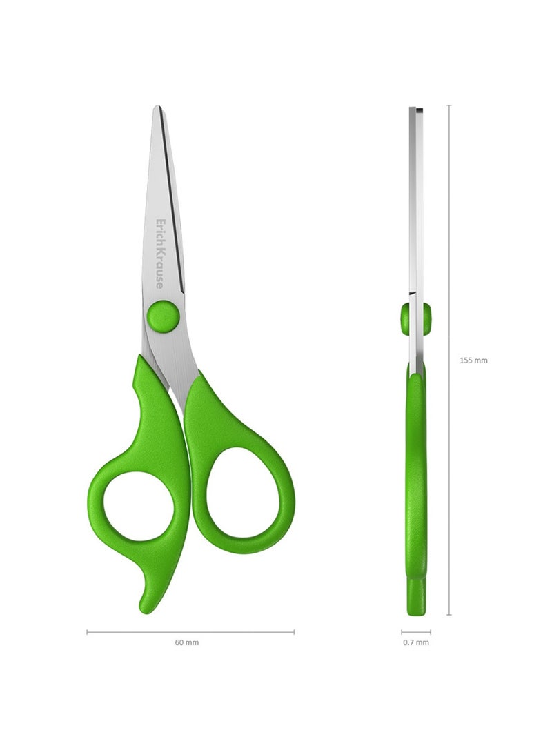 ErichKrause مقص أطفال تحكم جونيور قطعة واحدة بألوان مقHandles مختلفة - Image 3