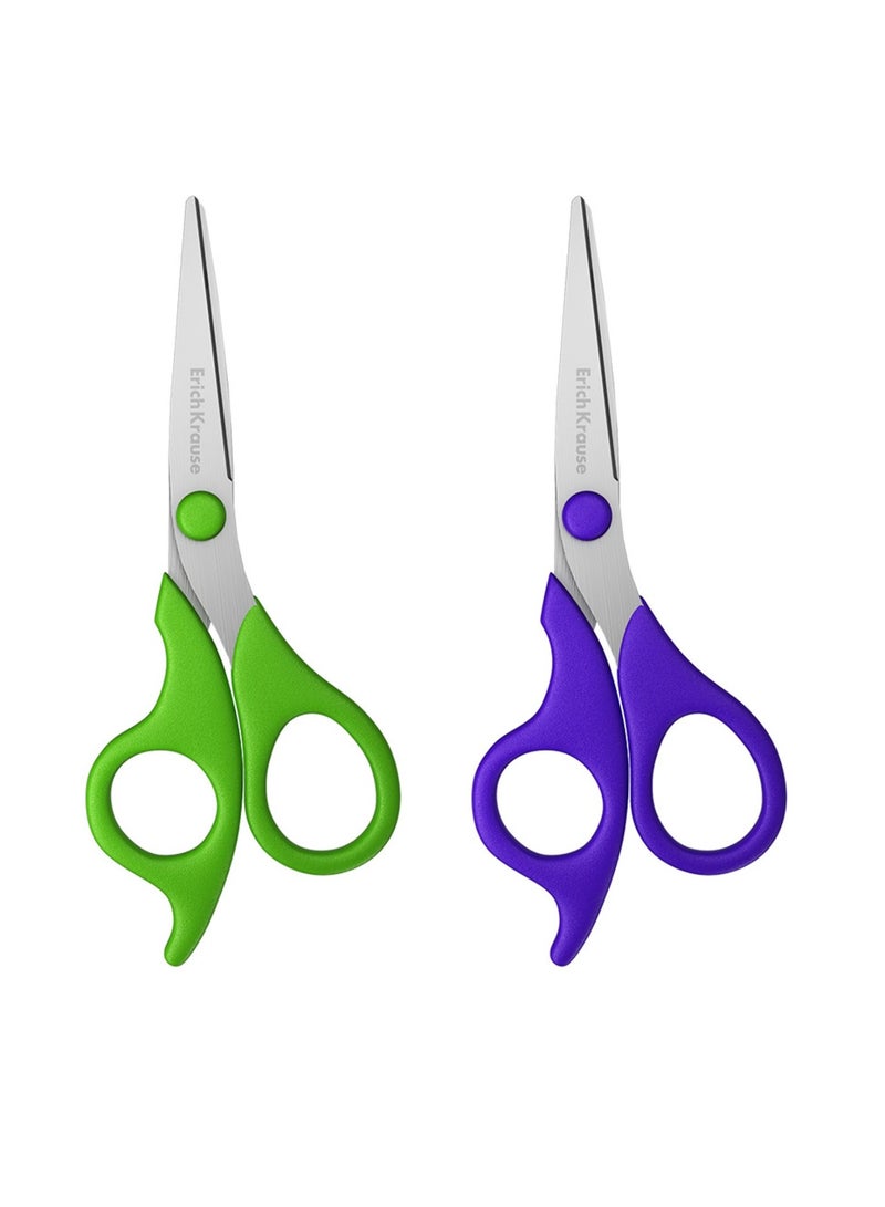 ErichKrause مقص أطفال تحكم جونيور قطعة واحدة بألوان مقHandles مختلفة - Image 2