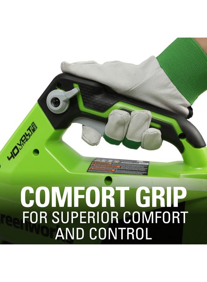 Greenworks 40V (120 MPH / 450 CFM / 75+ Compatible Tools) Cordless Axial Leaf Blower, Tool Only - Image 5