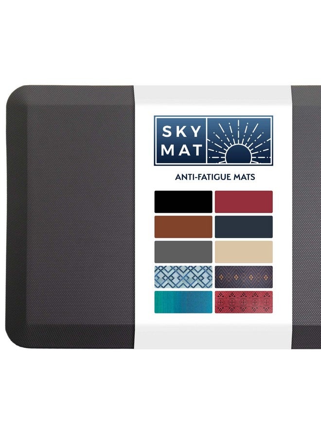 Sky Solutions Sky Solutions Anti Fatigue Mat - 3/4" Cushioned Kitchen Rug and Standing Desk Mat & Garage - Non Slip, Waterproof and Stain Resistant (20" x 39", Grey) - Image 1