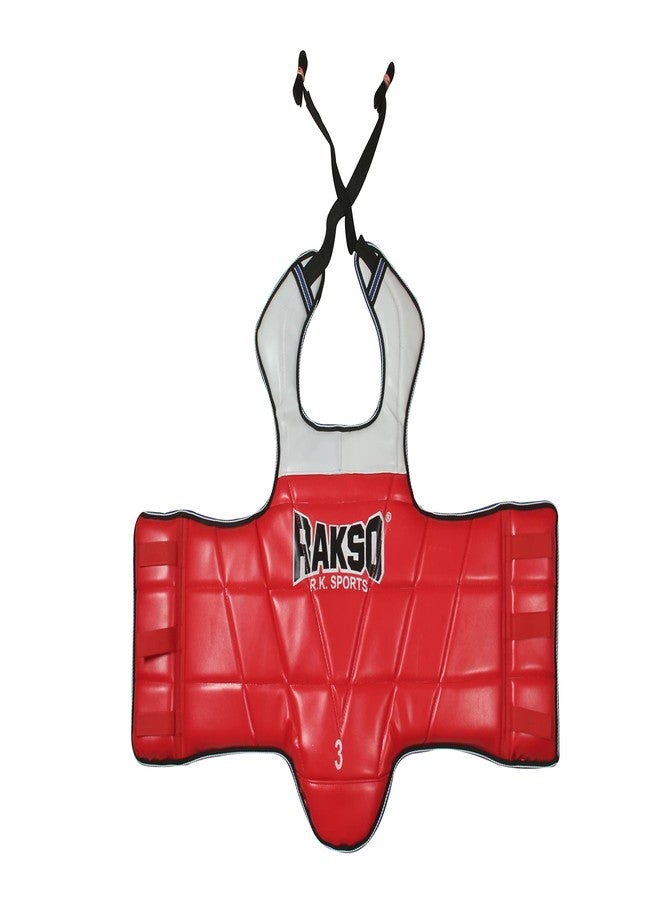 RAKSO Taekwondo Chest Protector (Reversible)/ Solid Padded Chest Guard/Body Protector for Kungfu/MMA/Kickboxing/JUIJUTSU/Judo/WHUSHU Size-0 - Image 1