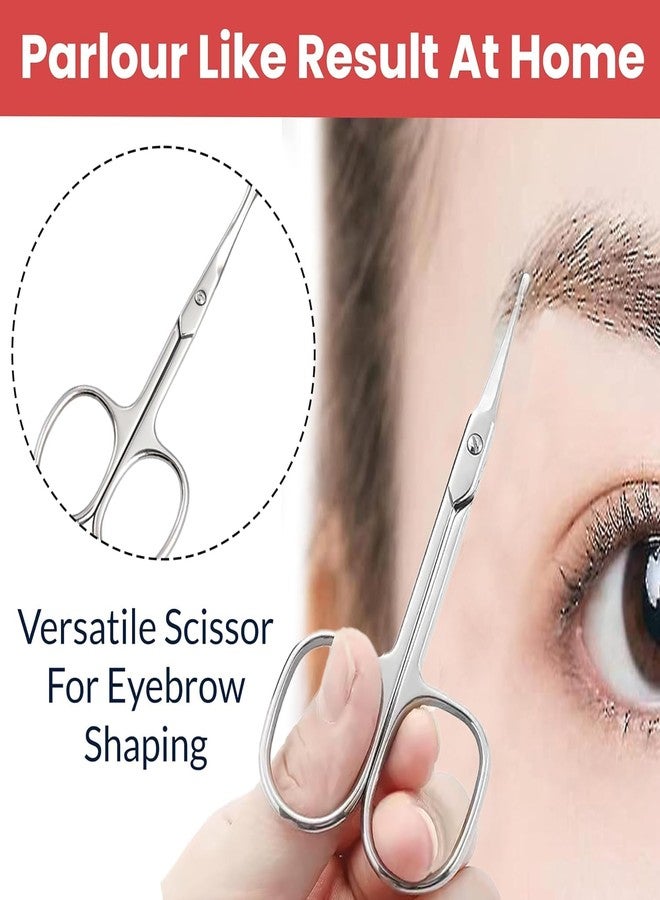 TEMPERIA Scissors for Nose Hair, Beard, Moustache, Eyebrow Cutting Trimming for Men | Small Shaving & Grooming Scissor | Safety Blunt Round Top & Premium Non Rusting Metal | 1 Nose Scissor - (HC154E) - Image 5