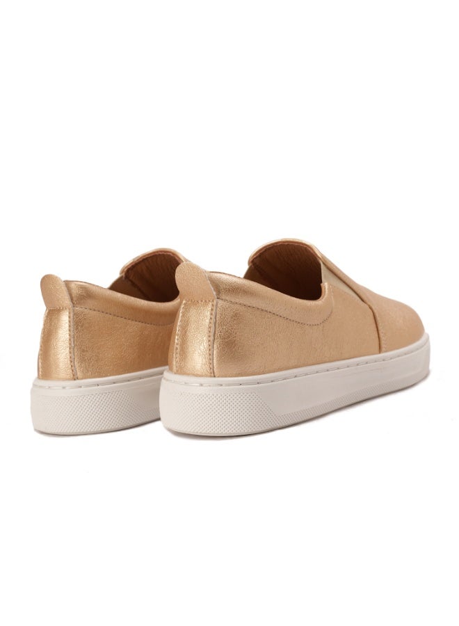 زيلدا حذاء زيلدا 026 نسائي ذهبي اللون برباط - Image 4