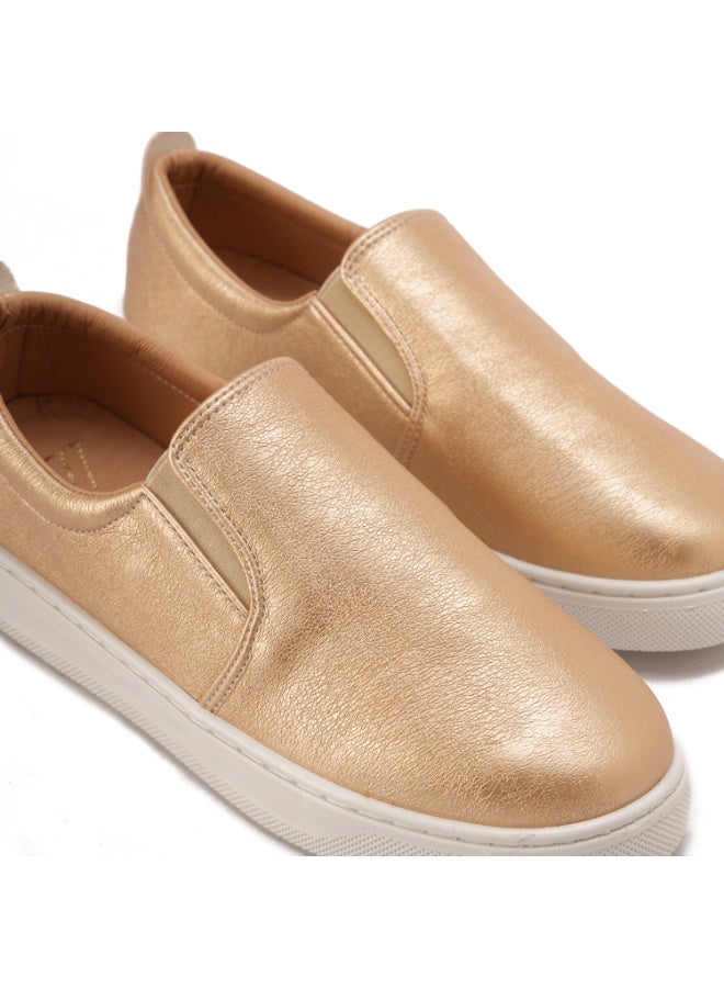 زيلدا حذاء زيلدا 026 نسائي ذهبي اللون برباط - Image 2