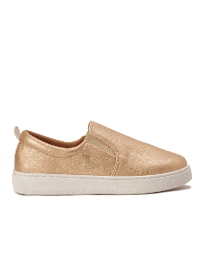 زيلدا حذاء زيلدا 026 نسائي ذهبي اللون برباط - Image 3