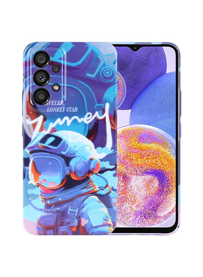 اس-توب جراب لهاتف Samsung Galaxy A23 بنمط مرسوم وثقب دقيق من مادة الكمبيوتر الشخصي - Image 1