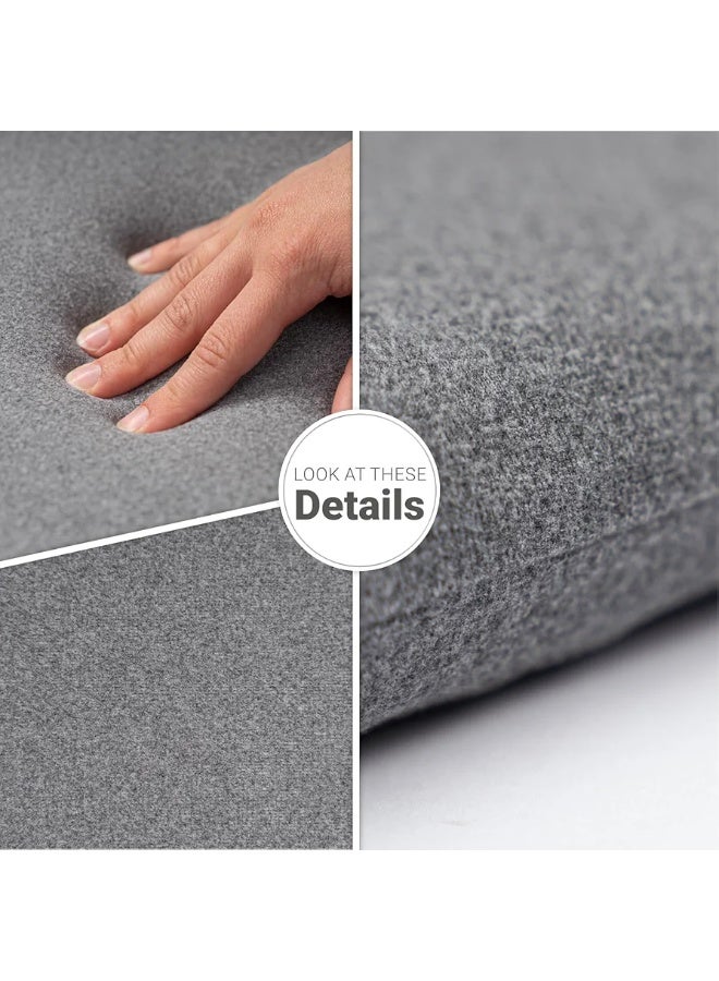 ارينا مسند مقعد مربع ميموري فوم  بحجم 40×40×4 سم، مصنوع من رغوة الذاكرة لتوفير دعم مريح وتخفيف آلام العصعص والظهر أثناء الجلوس لفترات طويلة. - Image 2