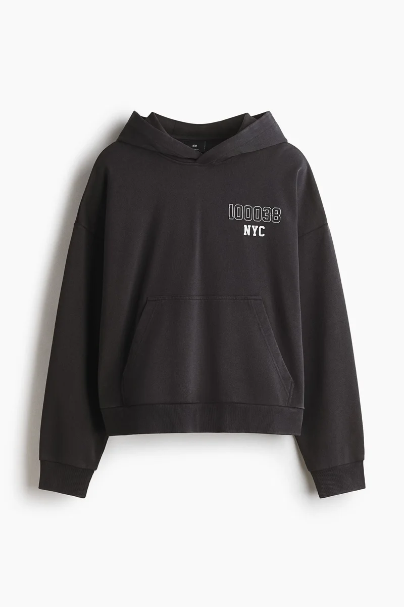 H&M  Oversized Fit Printed hoodie for Men | Best Price UAE