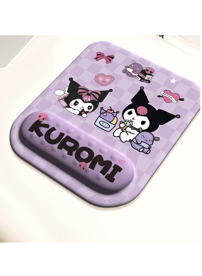 General Sanrio Kulomie, Mouse Pad, Wrist Bracer, Wrist Protection, Office Desk Pad, Computer Keyboard Pad  - Image 1