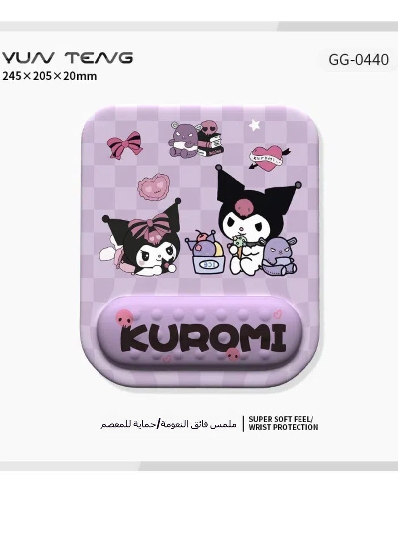 General Sanrio Kulomie, Mouse Pad, Wrist Bracer, Wrist Protection, Office Desk Pad, Computer Keyboard Pad  - Image 5