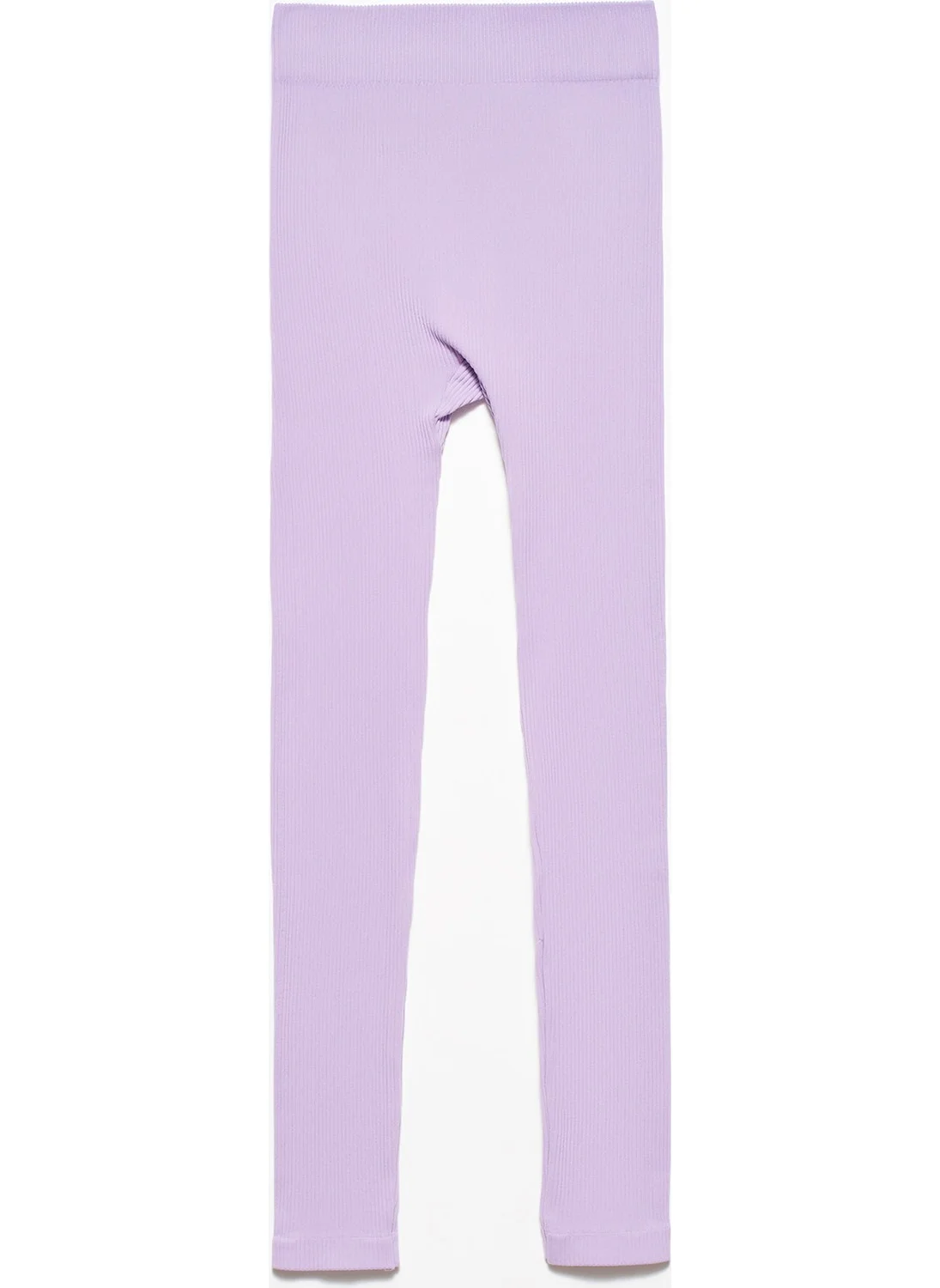 Dilvin 3576 Ribbed Seamless Tights-Lilac
