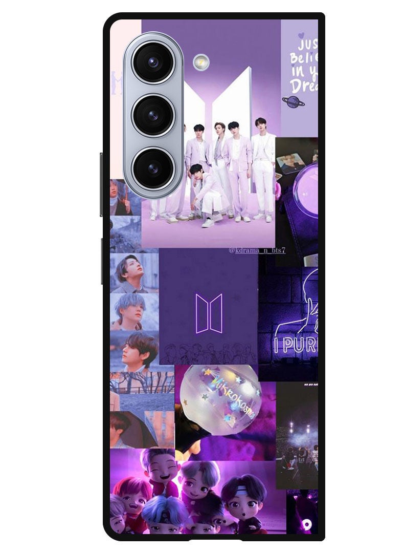 Theodor Protective Case Anti Scratch Shock Proof Bumper Cover For Samsung Galaxy Z Fold 5 BTS collage - Image 1