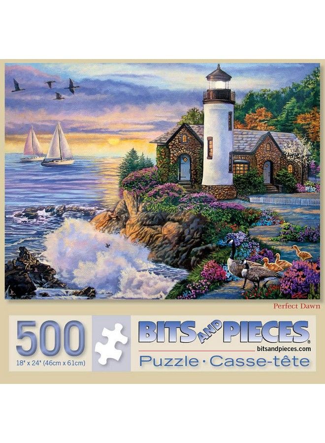 Bits and Pieces 500 Piece Jigsaw Puzzle For Adults ‘Perfect Dawn’ 500 Pc Large Piece Jigsaw Designed By Artist Laura Glen Lawson 18” X 24” - Image 3