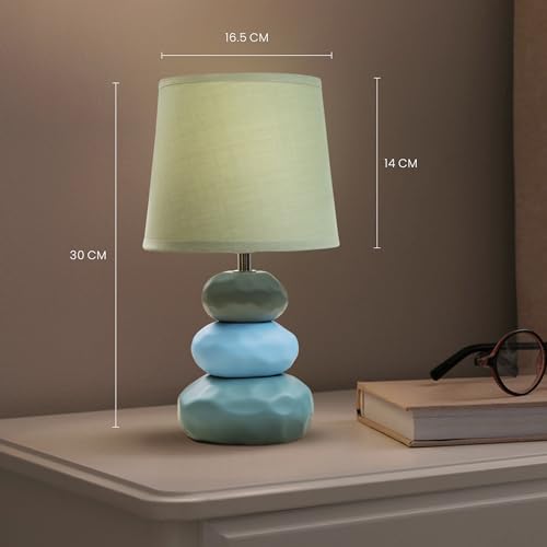 MAGIK Atmosfera Ceramic Table Lamp (Sea Green) | 5W Warm White E14 Base LED Bulb Included | Modern Decorative Bedside & Living Room Accent Light - Image 5