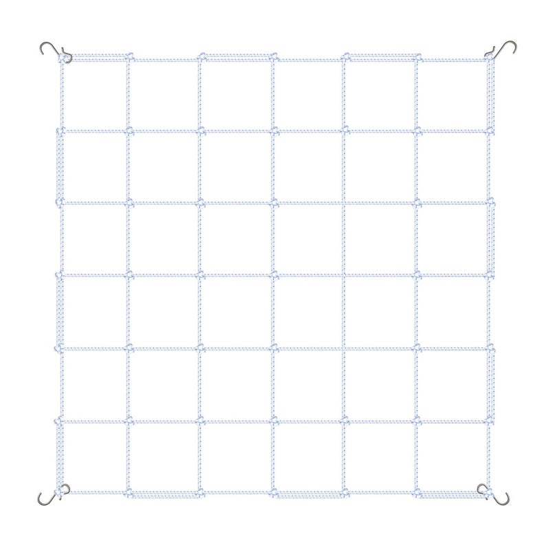 iPower 3 x 3 Grow Room Trellis Netting for 47x47 Room HeavyDuty Elastic Plant Net with Hooks Flexible Hydroponics Support for Climbing Plants Vegetables Fruits Flowers Vines