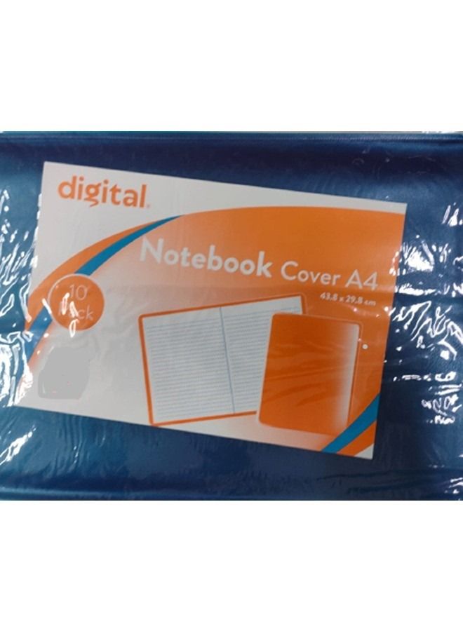 Notebook cover blue A4 digital - 10 PCs
