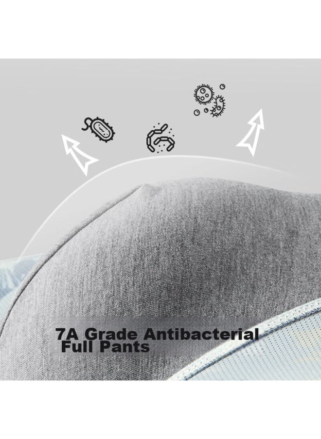 Athlete Jianjiang Men's Underwear, Ice Silk Boxer Briefs, 7a Antibacterial Seamless Trendy Printed Shorts, Breathable Mesh Underwear, 3 Pairs - Image 4