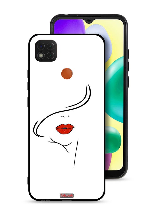 Tolwak Xiaomi Redmi 9C Protective Case Cover Girl Face Art  - Image 1