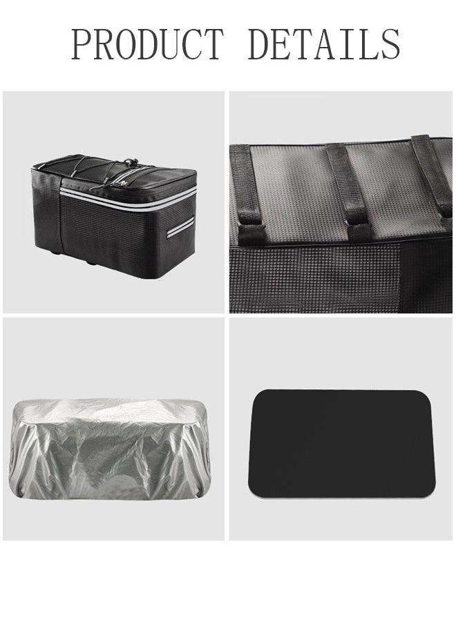 DUNISO - Bike Bags For Bicycles Rear Rack electric bike accessories bag Waterproof Bike Pannier Extendable Cycling Back Seat Package With Rain Cover - Image 1