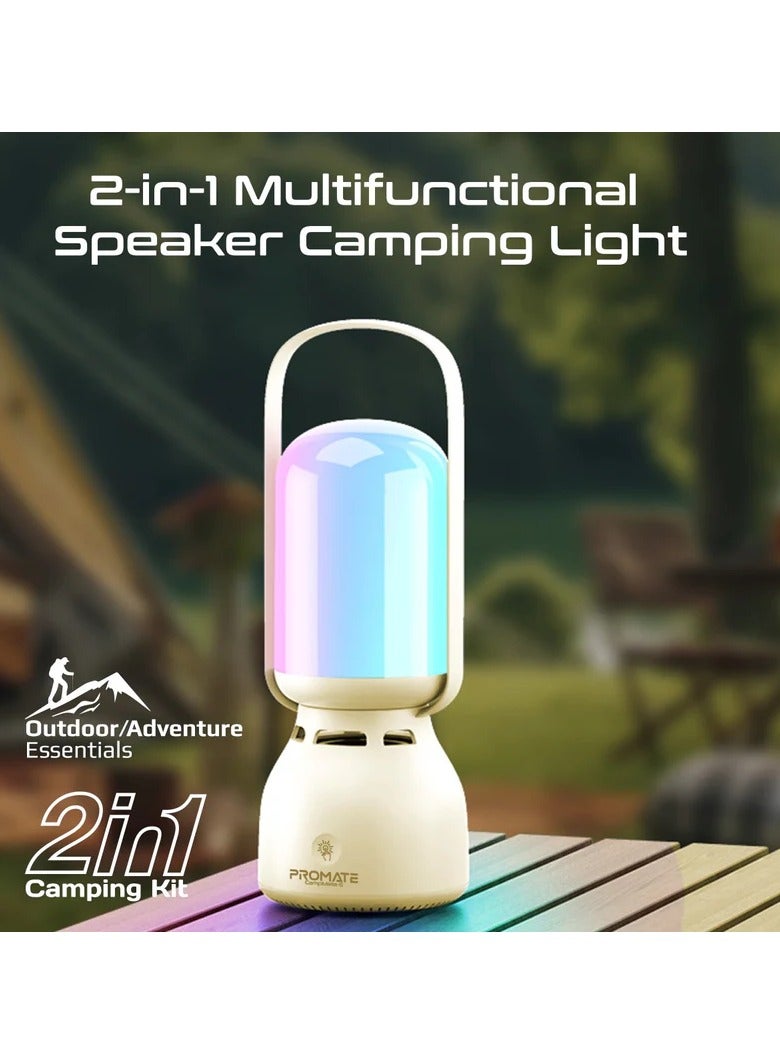 PROMATE Portable Multifunctional Bluetooth Speaker Camping Light - Image 2