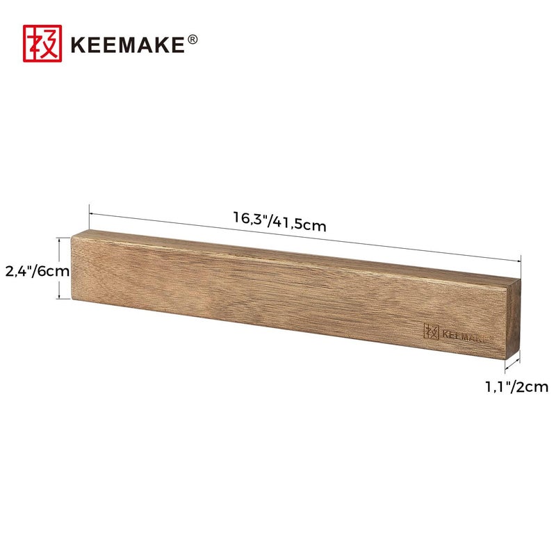 KEEMAKE Magnetic Knife Holder for Wall 16 inch Acacia Wood Knife Magnetic Strip, Powerful Neodymium Magnet Knife Hanger Knife Bar for Kitchen knives - Image 3
