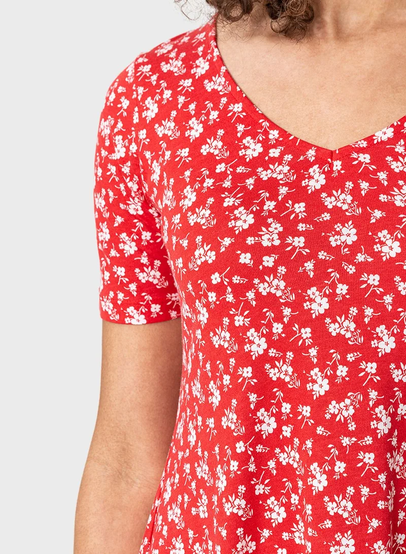 INDISKA Floral Print Dress