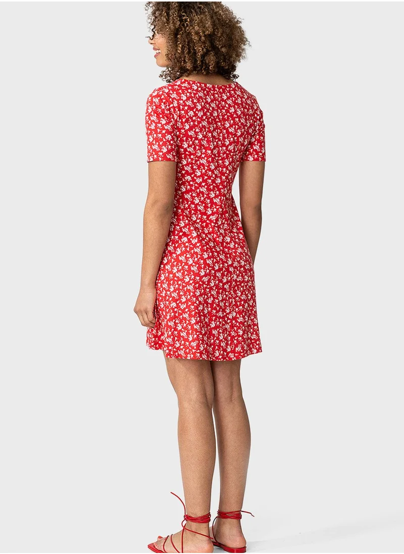 INDISKA Printed Skater Dress