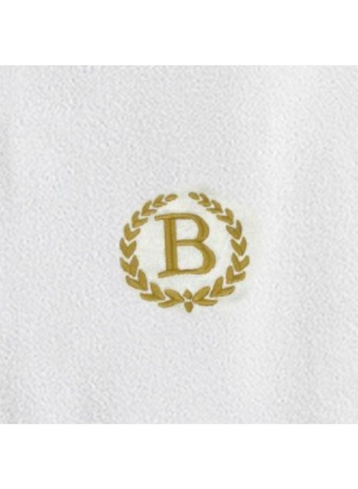 بيفت منشفة حمام مطرزة بحرف ذهبي منشفة حمام بحرف واحد B - Image 3